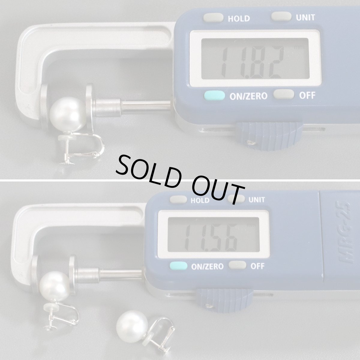 画像4: K18WGパールイヤリング 約11.5mm 総計5.9g (4)