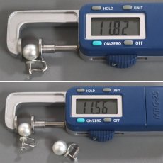画像4: K18WGパールイヤリング 約11.5mm 総計5.9g (4)