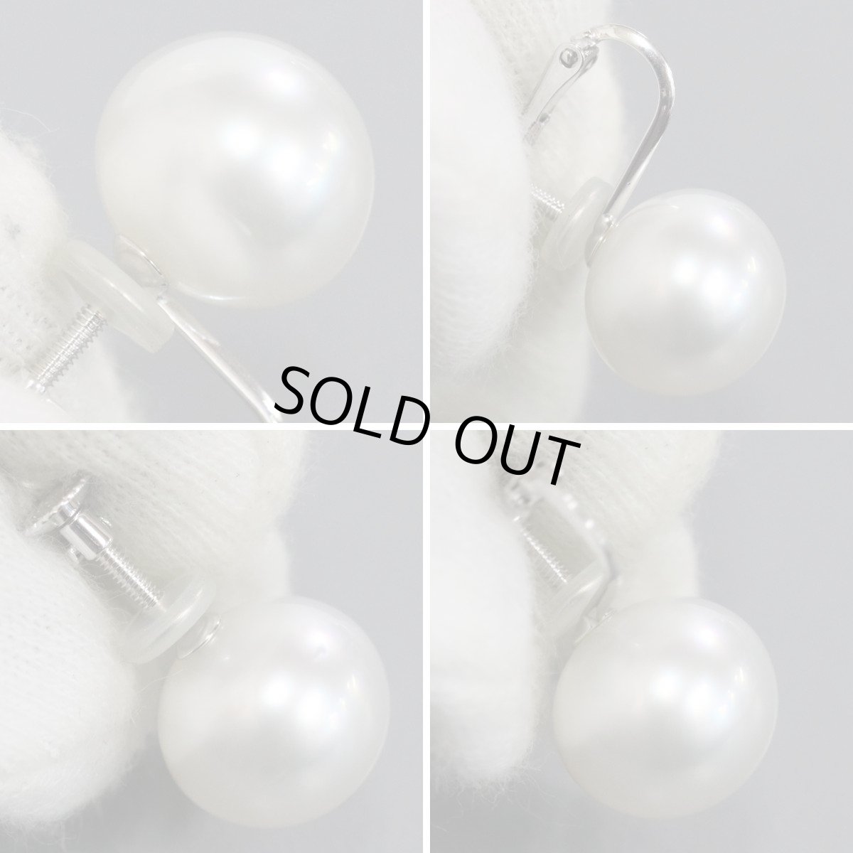 画像5: K18WGパールイヤリング 約11.5mm 総計5.9g (5)