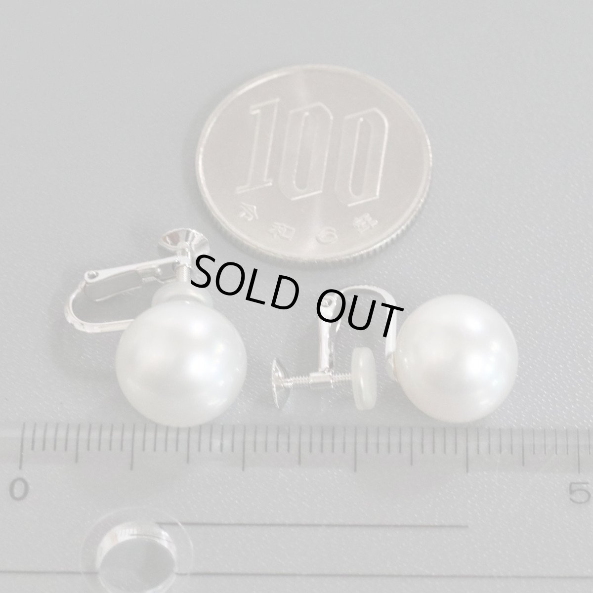 画像8: K18WGパールイヤリング 約11.5mm 総計5.9g (8)