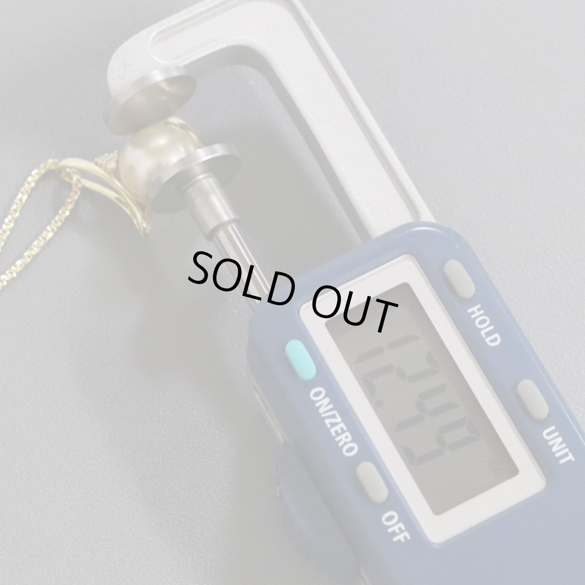 画像4: K18ダイヤモンドパールペンダント D0.05 パール12.5mm 9.9g AJ付45cm (4)