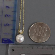画像10: ミキモト K18ダイヤモンドパールネックレス パール8.5mm 2.1g 38cm (10)