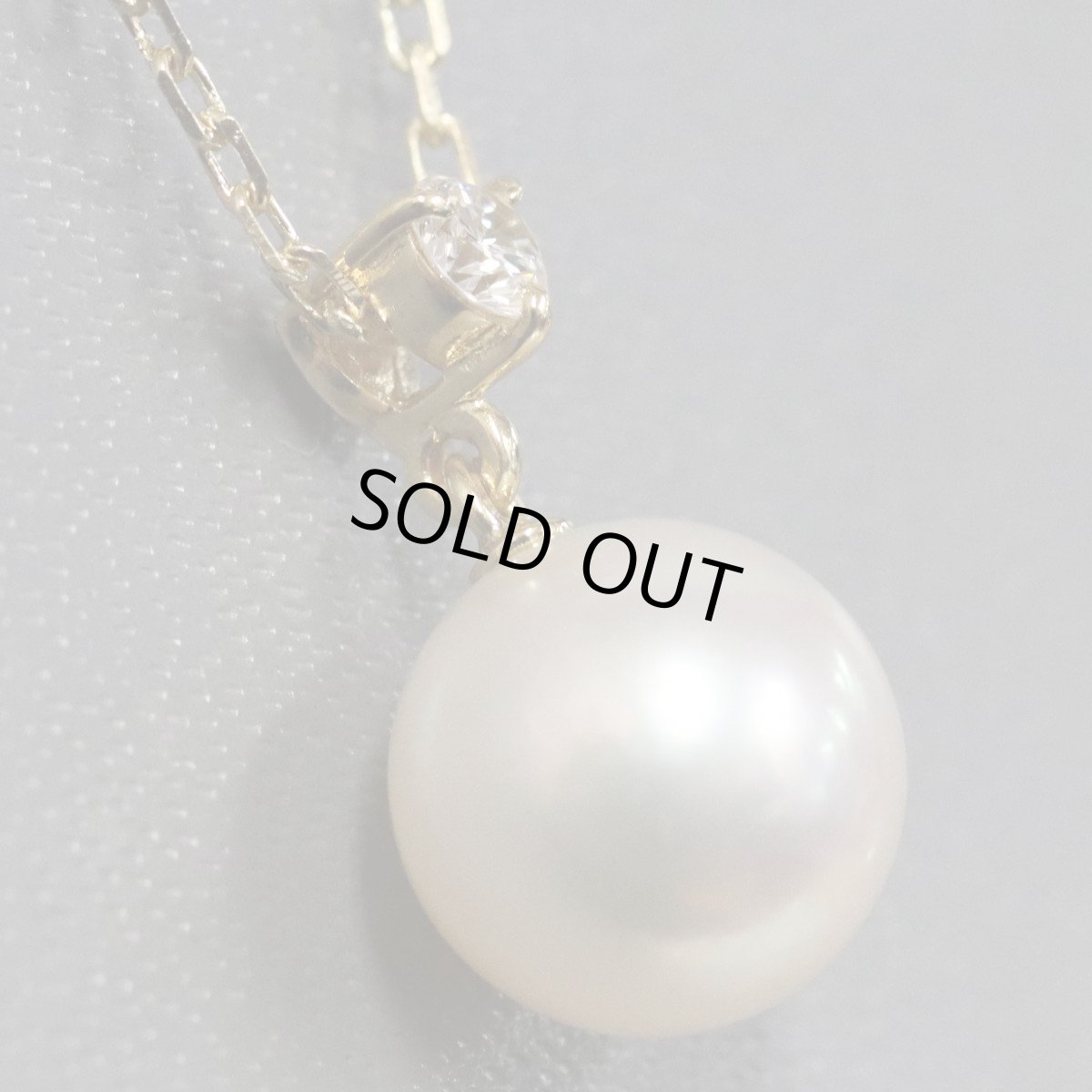 画像2: ミキモト K18ダイヤモンドパールネックレス パール8.5mm 2.1g 38cm (2)