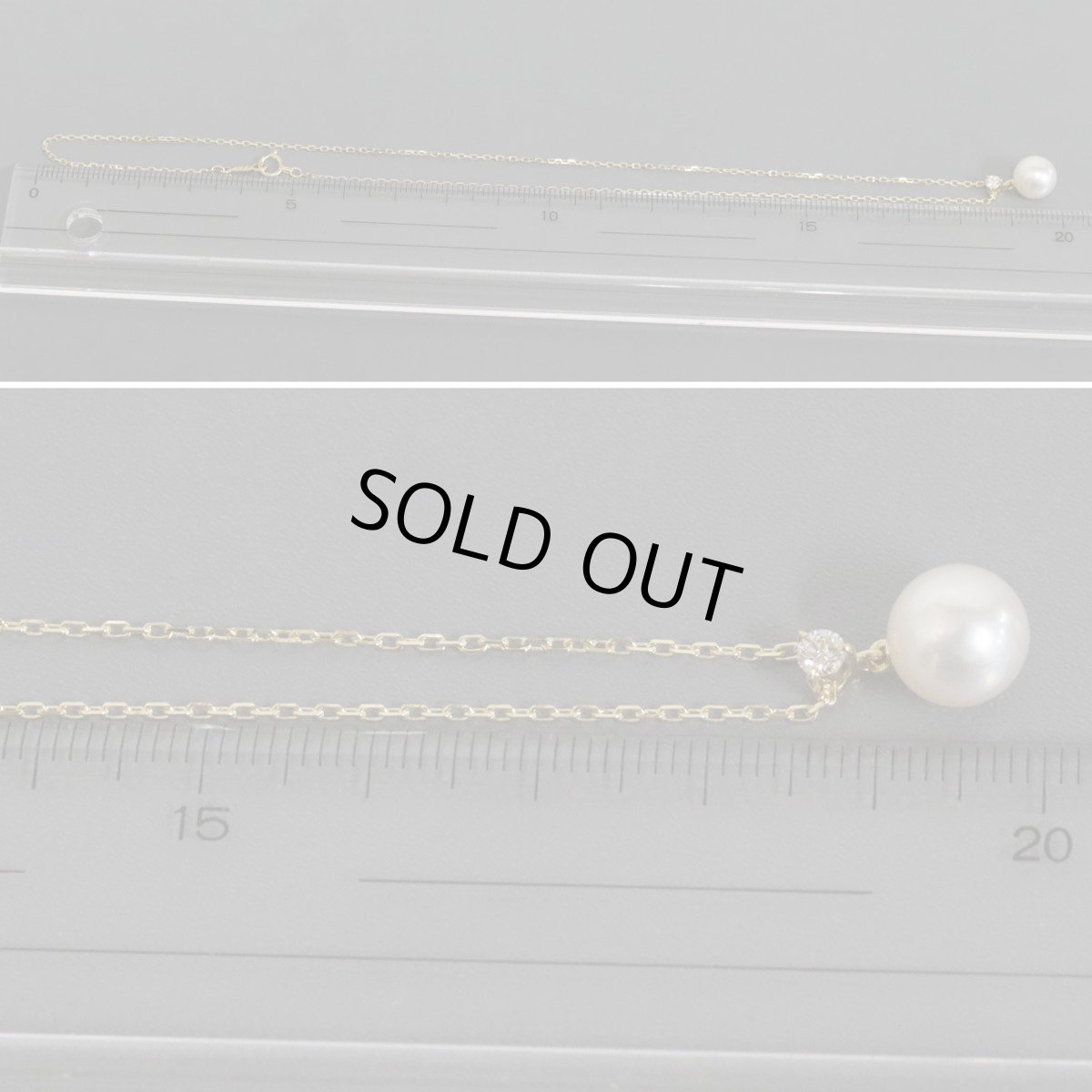 画像9: ミキモト K18ダイヤモンドパールネックレス パール8.5mm 2.1g 38cm (9)