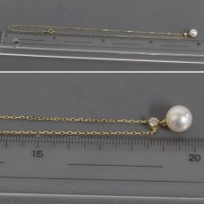 画像9: ミキモト K18ダイヤモンドパールネックレス パール8.5mm 2.1g 38cm (9)