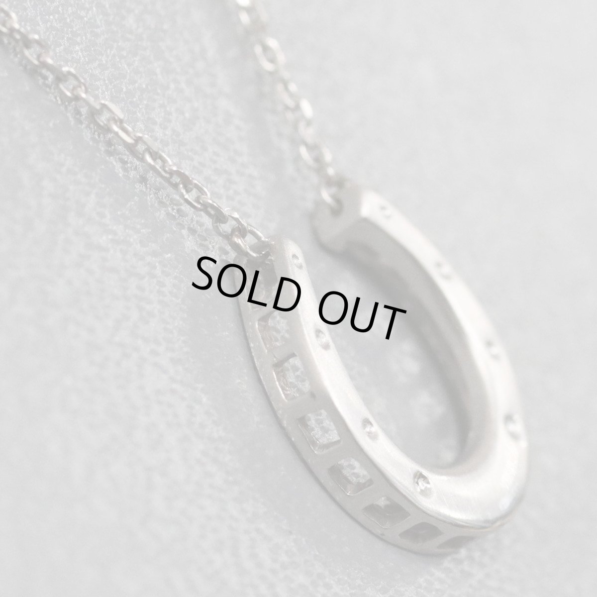 画像4: Pt900/Pt850ネックレス 馬蹄モチーフ 2.8g (4)