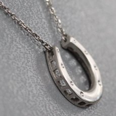 画像4: Pt900/Pt850ネックレス 馬蹄モチーフ 2.8g (4)