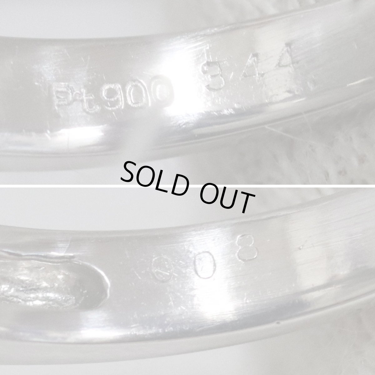 画像8: Pt900ペリドットダイヤモンドリング Pe3.44 D0.08 8.6g #13 (8)