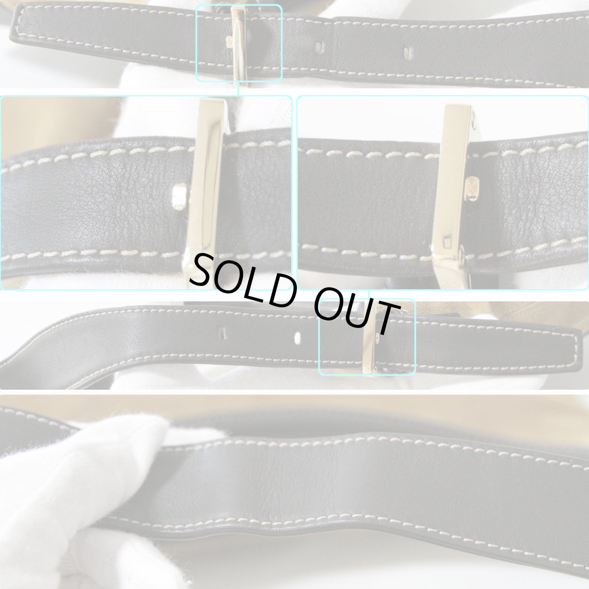 画像6: ロエベ ワンショルダーバッグ アナグラム スウェード レザー (6)