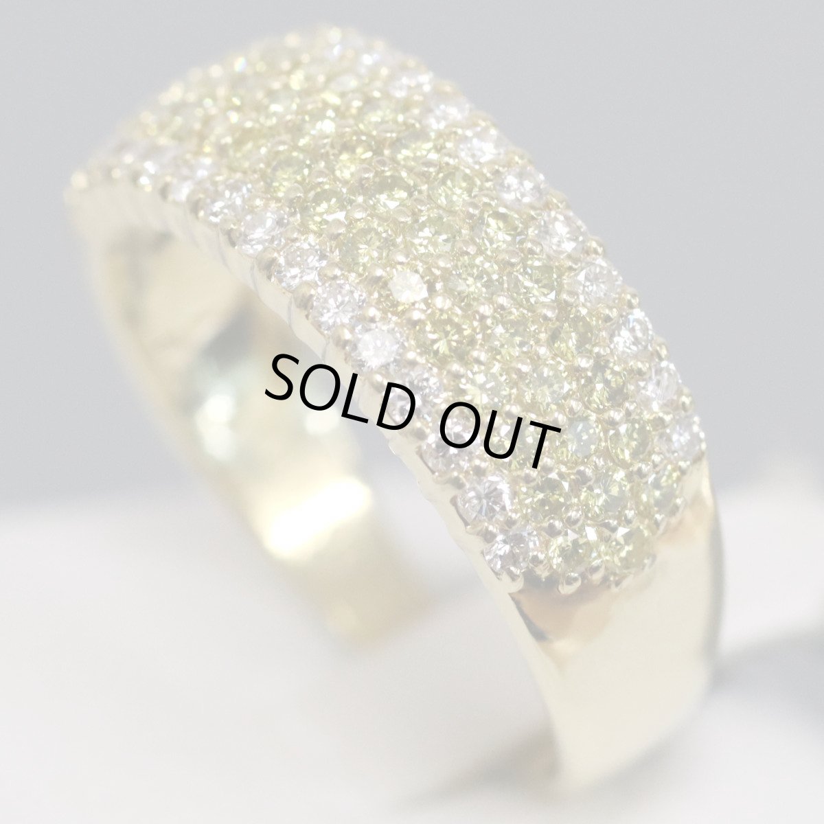 画像3: K18ダイヤモンドリング D1.00 4.5g #15 イエローゴールド (3)