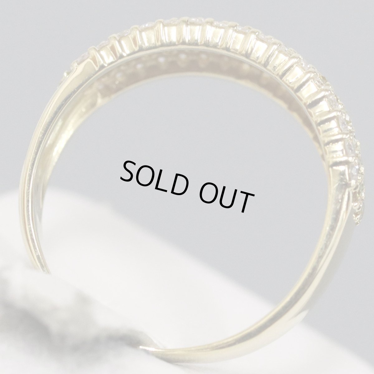 画像5: K18ダイヤモンドリング D1.00 4.5g #15 イエローゴールド (5)