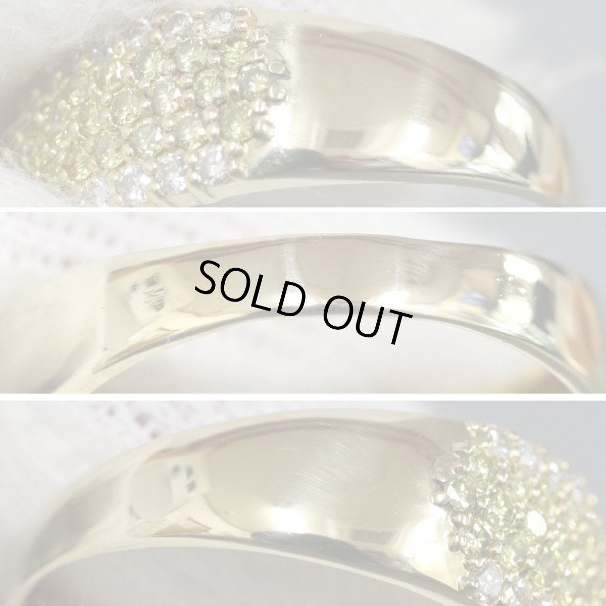 画像6: K18ダイヤモンドリング D1.00 4.5g #15 イエローゴールド (6)