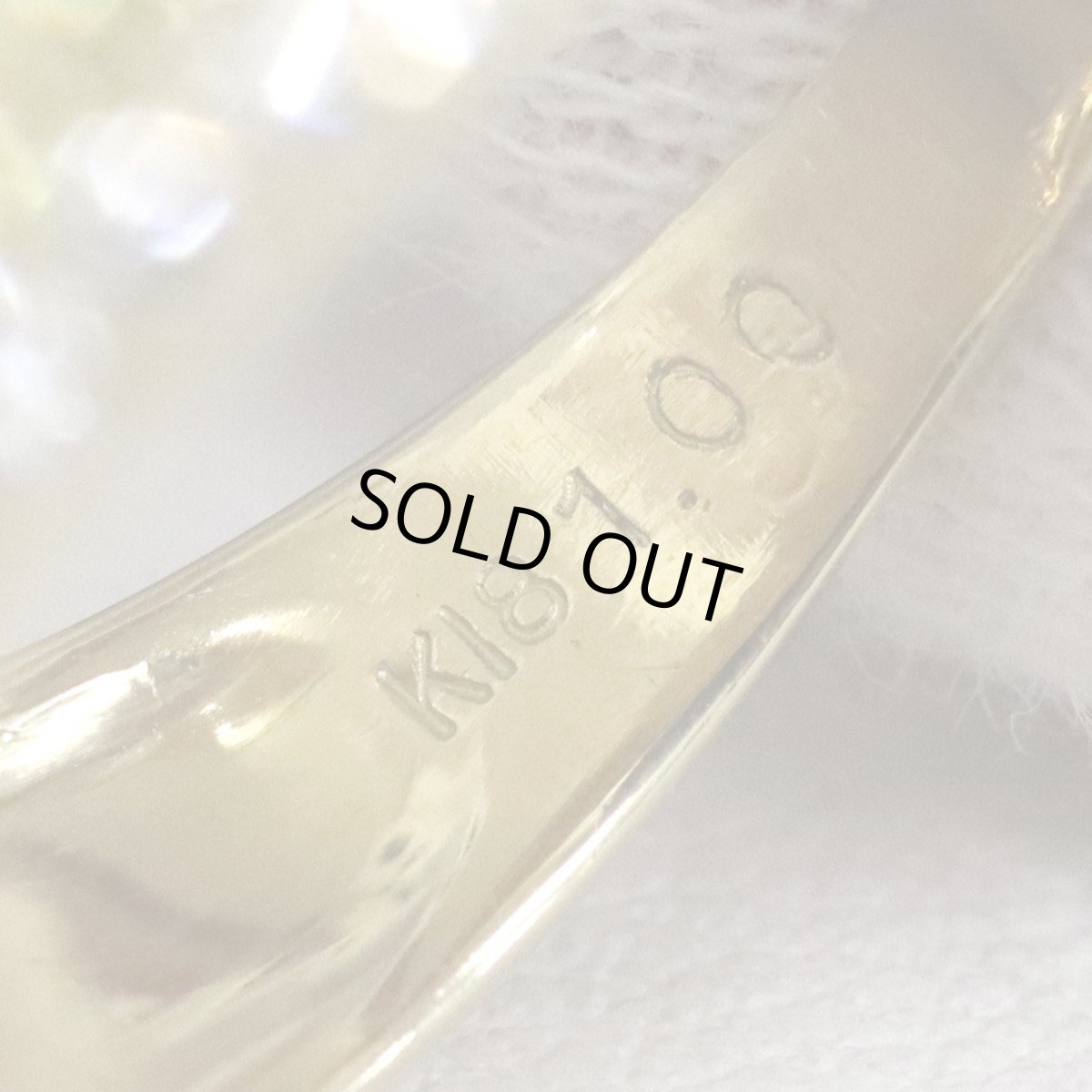 画像7: K18ダイヤモンドリング D1.00 4.5g #15 イエローゴールド (7)