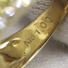 画像7: K18ダイヤモンドリング D1.00 4.5g #15 (7)