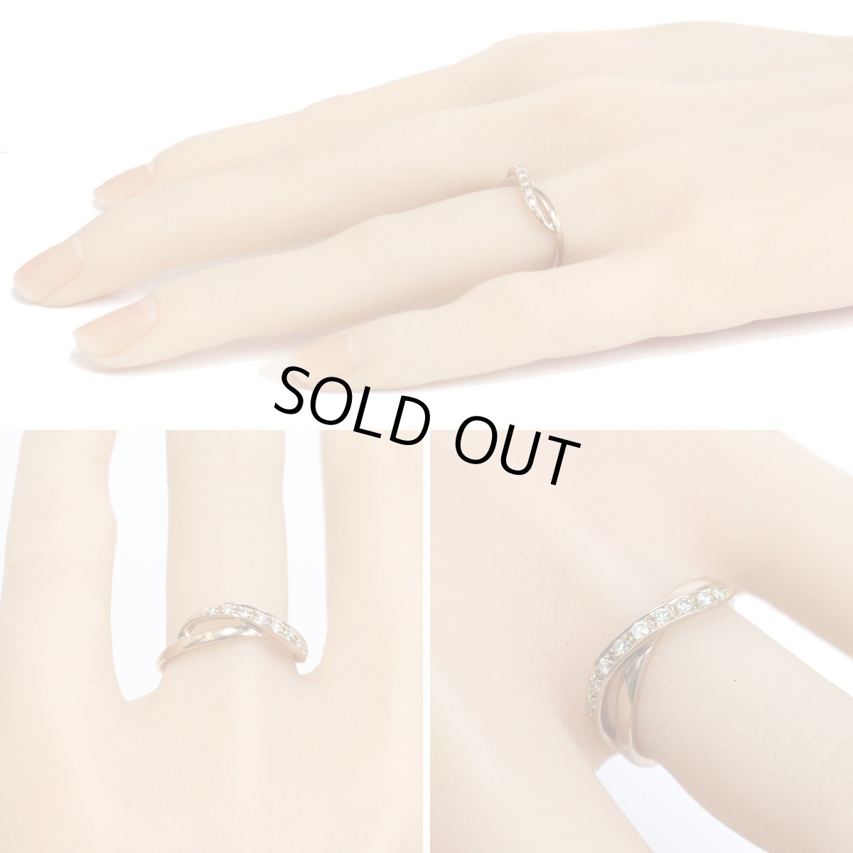 画像10: ヨンドシー K18PGダイヤモンドリング 9PD 2.8g #10 ピンクゴールド (10)