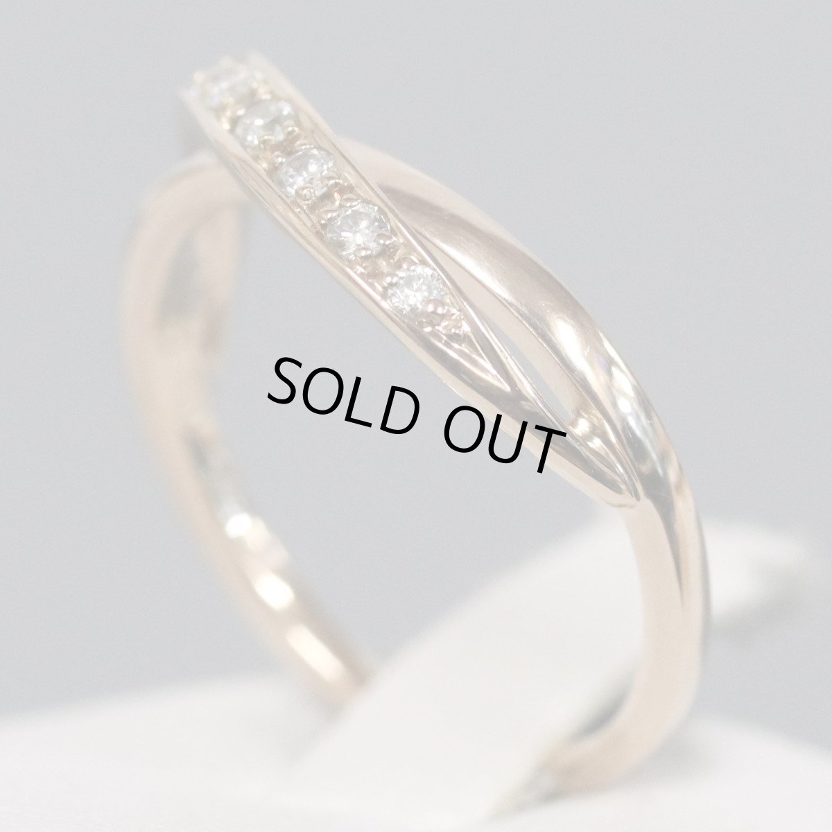 画像3: ヨンドシー K18PGダイヤモンドリング 9PD 2.8g #10 ピンクゴールド (3)