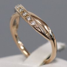 画像3: ヨンドシー K18PGダイヤモンドリング 9PD 2.8g #10 (3)