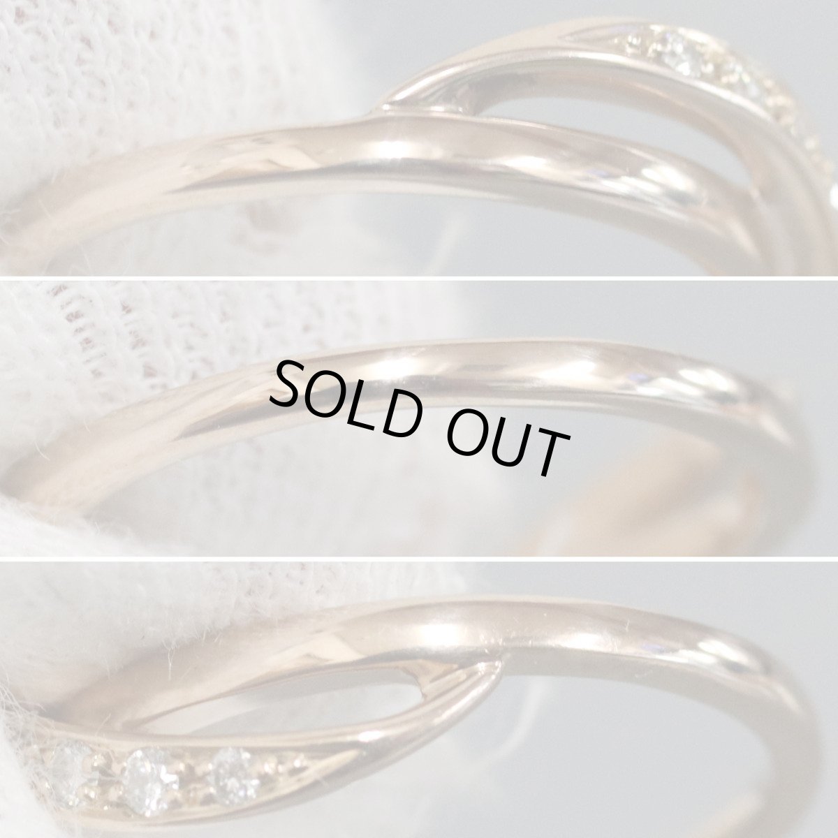 画像6: ヨンドシー K18PGダイヤモンドリング 9PD 2.8g #10 ピンクゴールド (6)