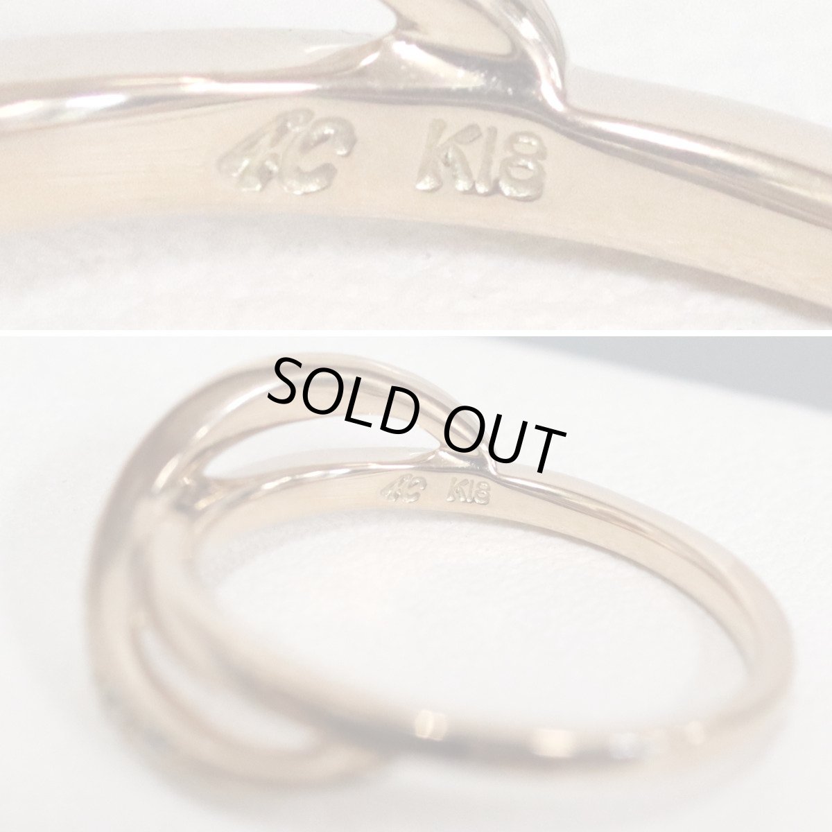 画像7: ヨンドシー K18PGダイヤモンドリング 9PD 2.8g #10 ピンクゴールド (7)