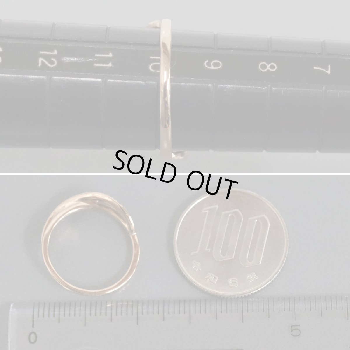 画像8: ヨンドシー K18PGダイヤモンドリング 9PD 2.8g #10 ピンクゴールド (8)