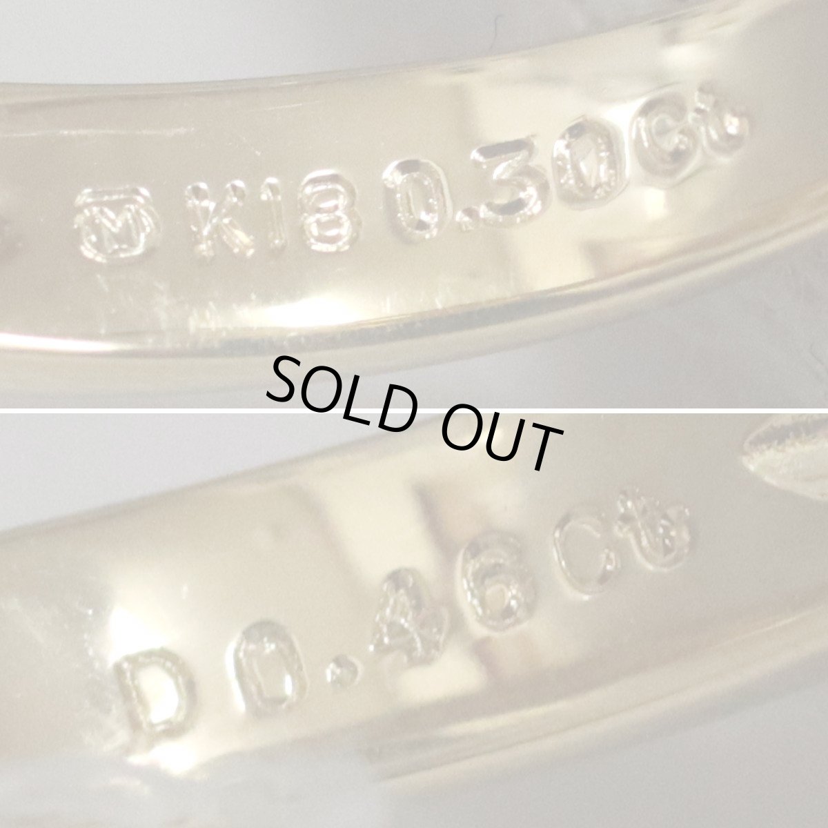 画像7: ミキモト K18ルビーダイヤモンドリング R0.30 D0.46 4.3g #10.5 ソーティング (7)