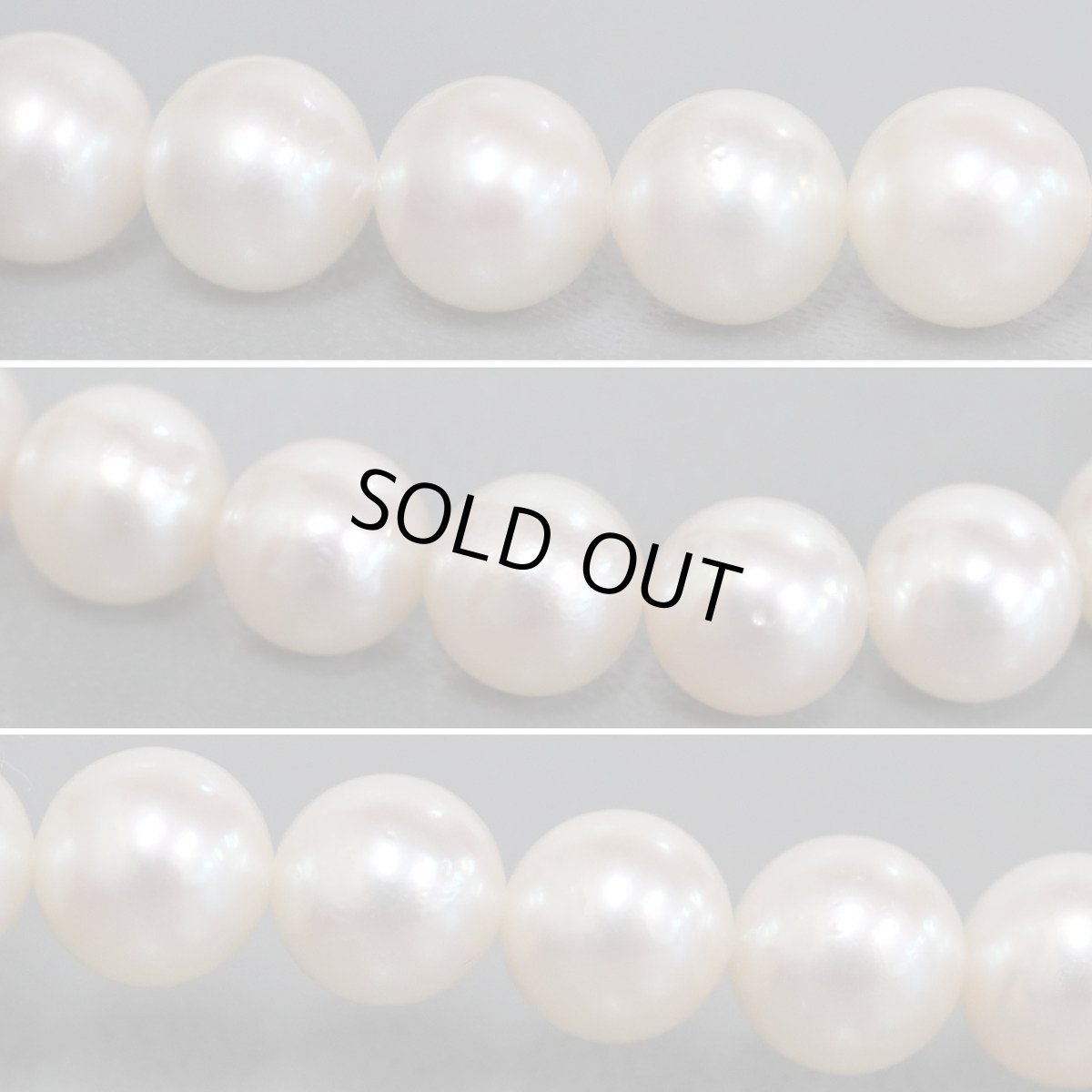 画像5: タサキ パールネックレス シルバー金具 7.0-7.5mm 内外箱 (5)