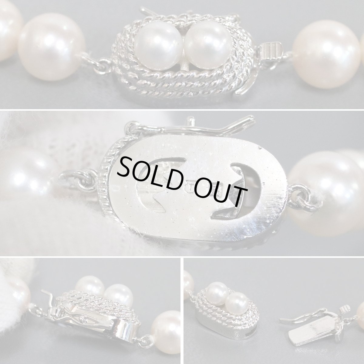 画像6: タサキ パールネックレス シルバー金具 7.0-7.5mm 内外箱 (6)