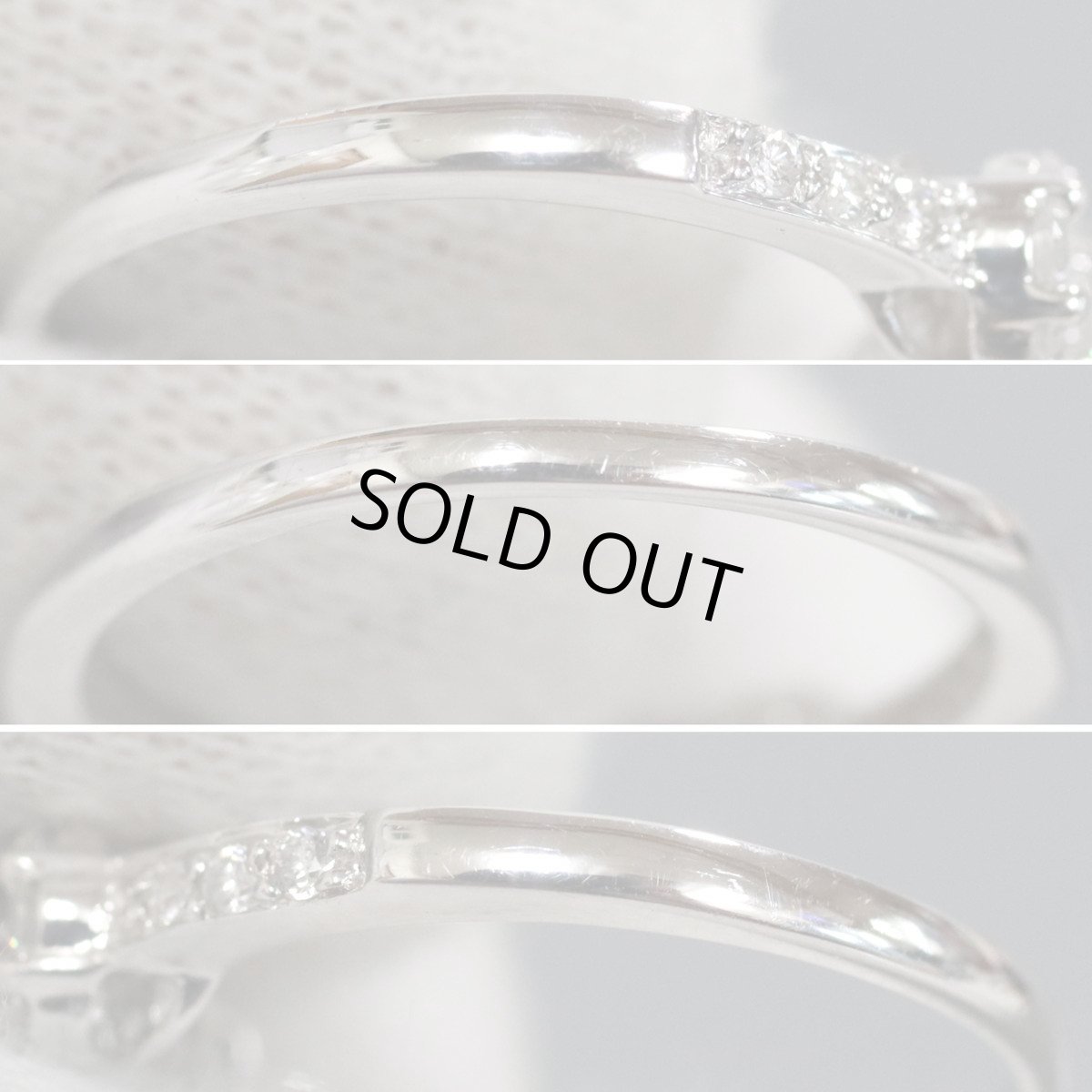 画像6: K18WGダイヤモンドリング フラワーモチーフ D0.50 2.3g #12 (6)