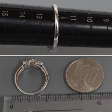 画像8: K18WGダイヤモンドリング フラワーモチーフ D0.50 2.3g #12 (8)
