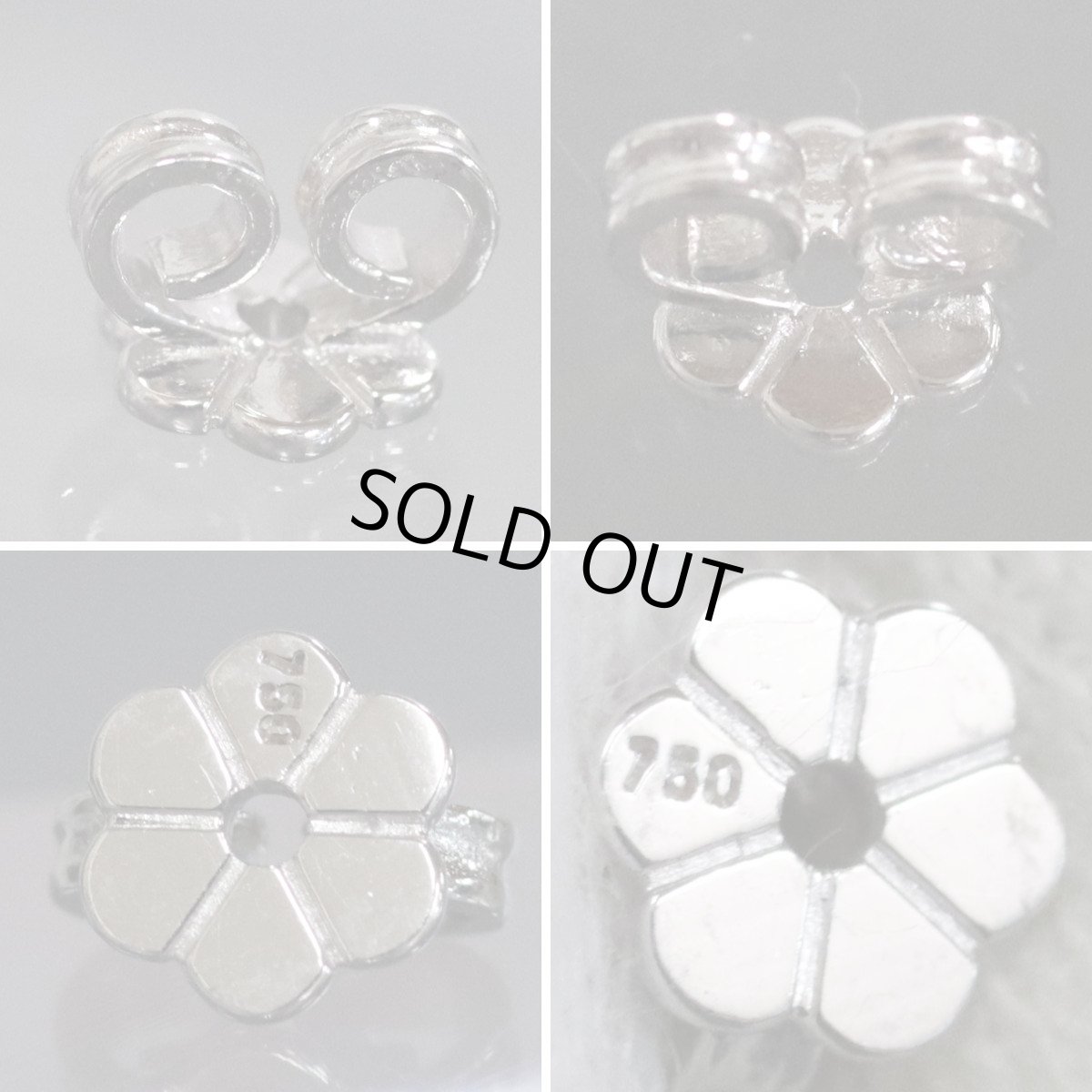 画像7: 750ダイヤモンドピアス D0.38×2 5.8g (7)