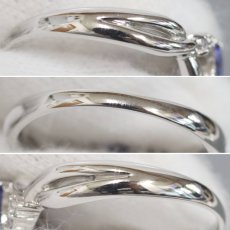 画像5: Pt900タンザナイトダイヤモンドリング D0.06 5.2g #13 (5)