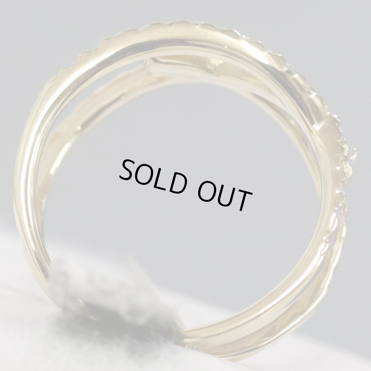 画像5: K18ダイヤモンドリング D0.58 D0.07 3.6g #13.5 (5)