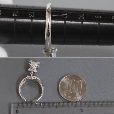 画像7: K18WGダイヤモンドルビーリング クマモチーフ D0.38 R0.05 6.3g #12 (7)