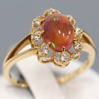 ギラギラファイアが大はしゃぎ❤非加熱天然スフェーン　フリーサイズリング ジュエリーコネクション Jewelry Connection