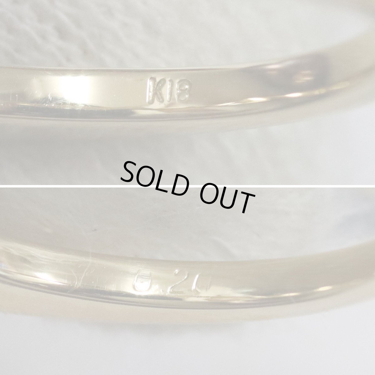 画像8: K18ブラックパールダイヤモンドリング D0.20 8.1g #10.5 (8)