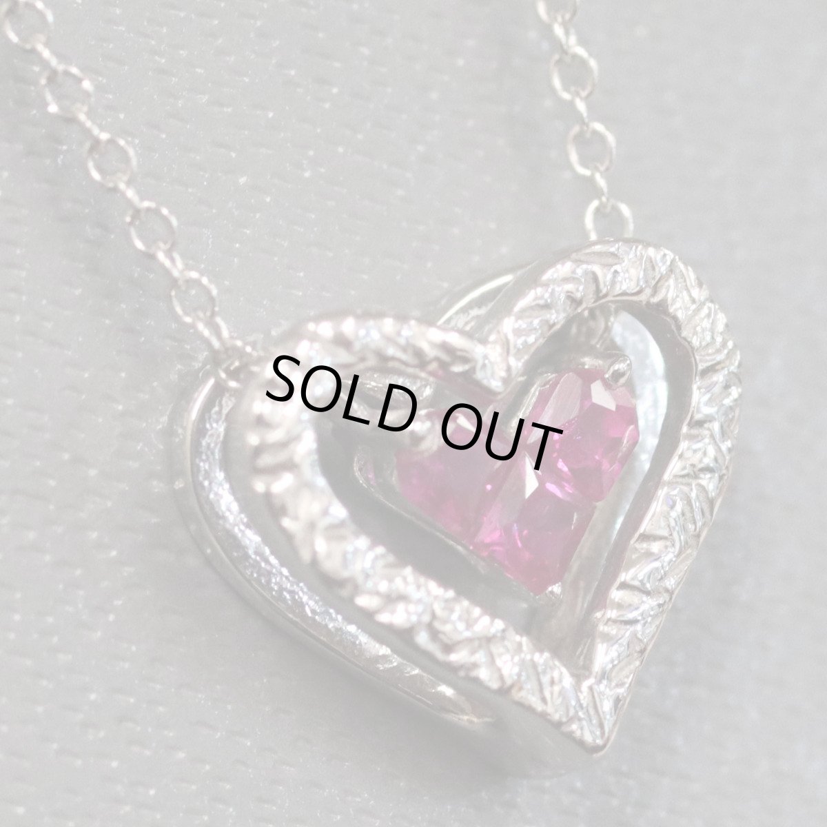 画像3: スタージュエリー ミステリアスハート K18WGルビーネックレス R0.13 1.9g 40cm 2way (3)