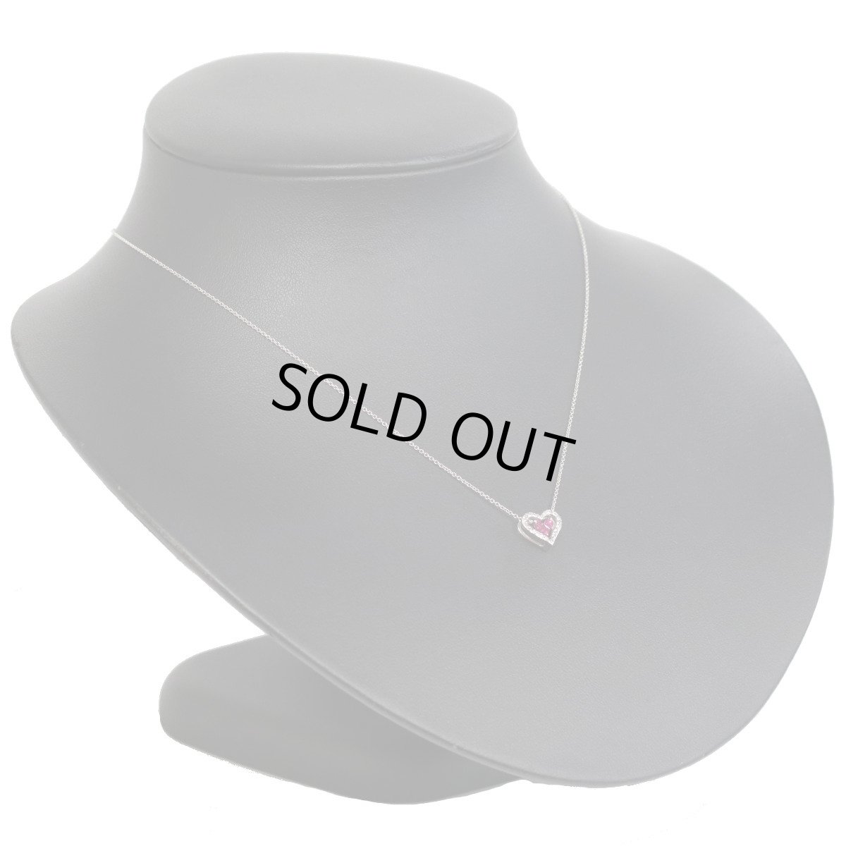 画像5: スタージュエリー ミステリアスハート K18WGルビーネックレス R0.13 1.9g 40cm 2way (5)