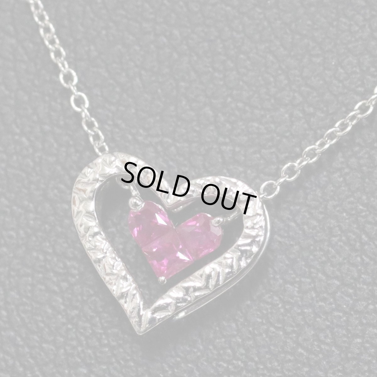 画像6: スタージュエリー ミステリアスハート K18WGルビーネックレス R0.13 1.9g 40cm 2way (6)