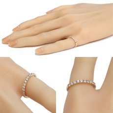 画像10: 750PGダイヤモンドリング ハーフエタニティリング D0.50 1.6g #8 (10)