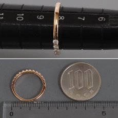 画像8: 750PGダイヤモンドリング ハーフエタニティリング D0.50 1.6g #8 (8)