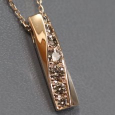 画像2: ポーラ 750/K18PGダイヤモンドペンダント D0.50 5.5g AJ付48cm (2)