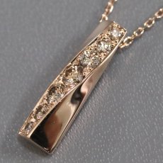 画像3: ポーラ 750/K18PGダイヤモンドペンダント D0.50 5.5g AJ付48cm (3)