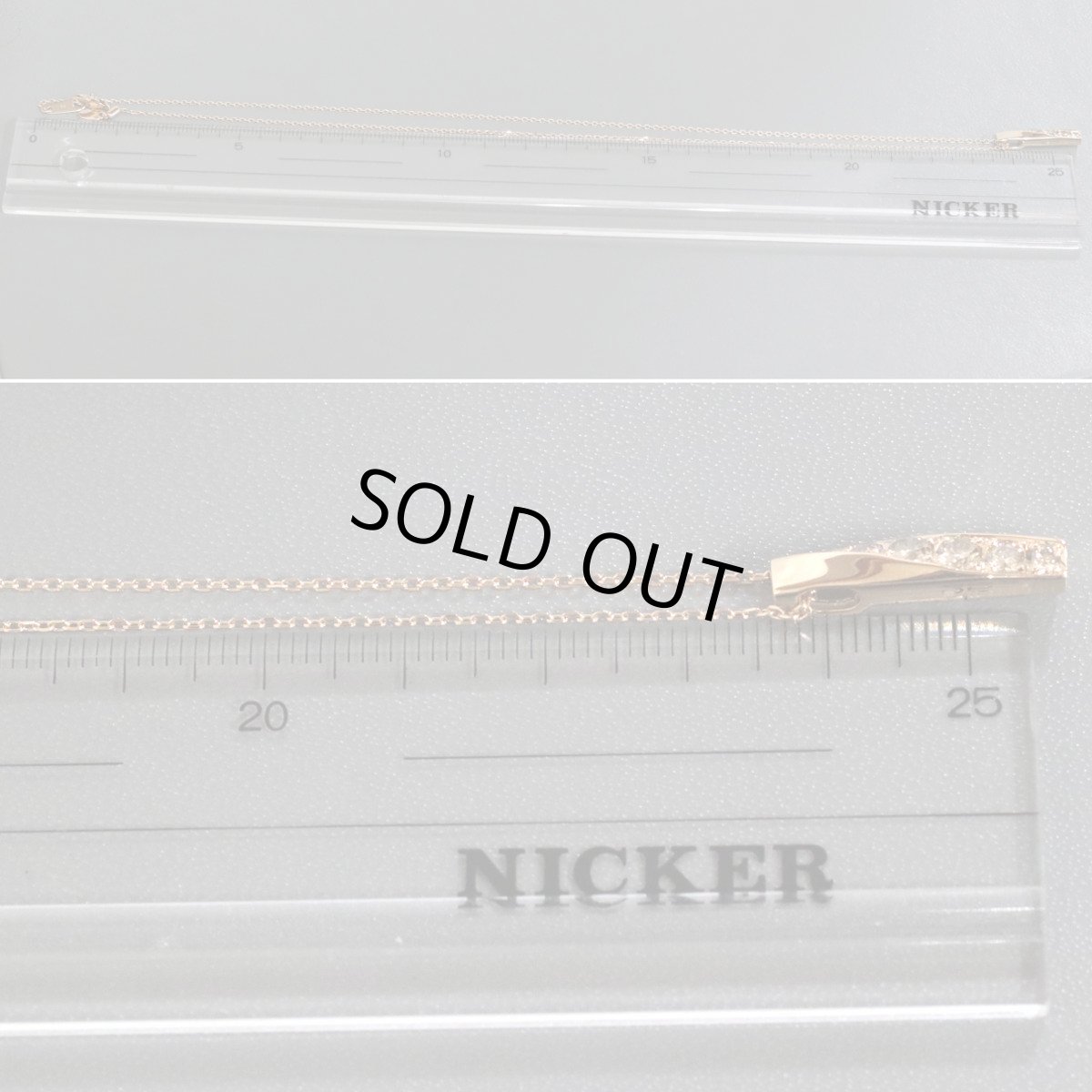 画像9: ポーラ 750/K18PGダイヤモンドペンダント D0.50 5.5g AJ付48cm (9)