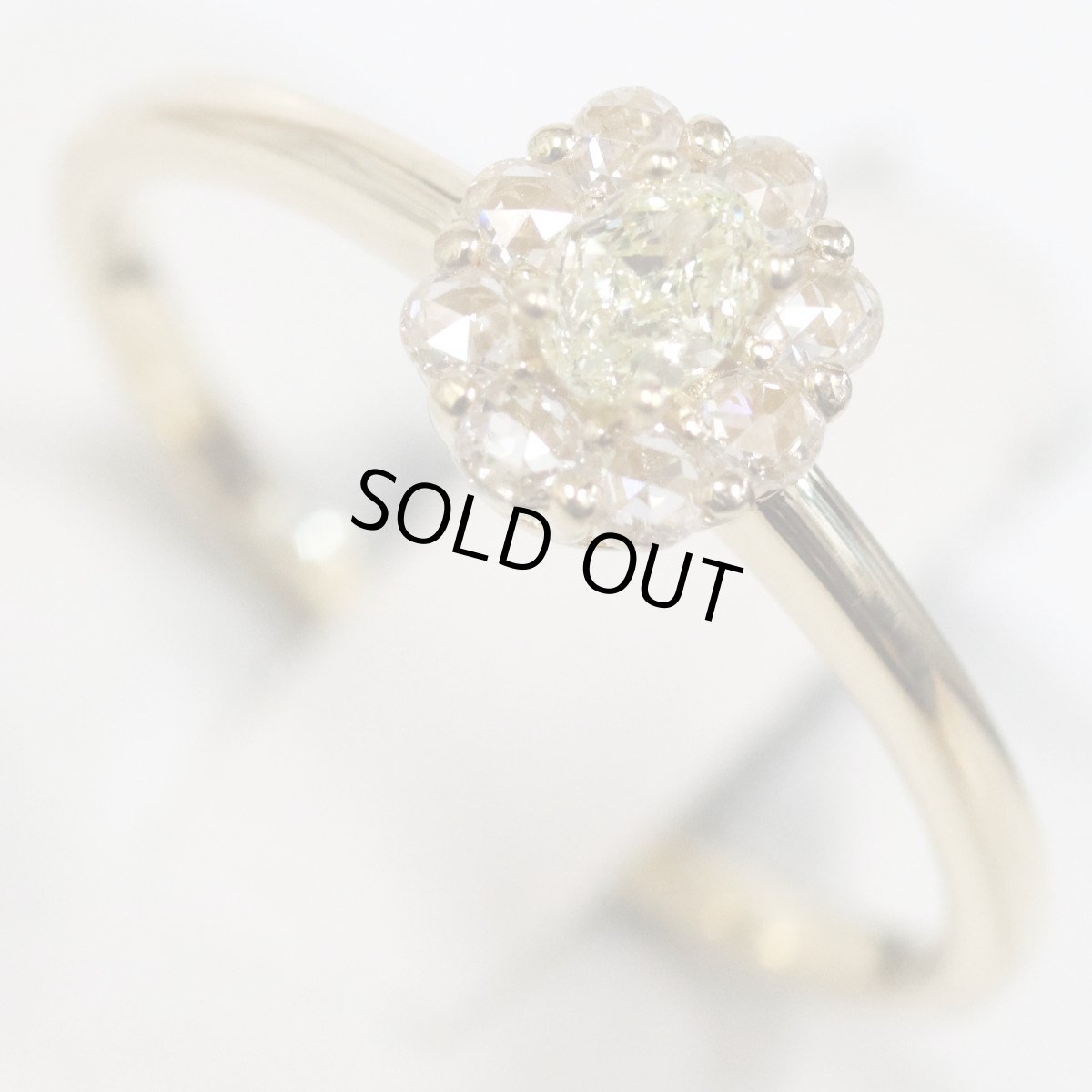 画像4: K18ダイヤモンドリング D0.137 D0.17 2.0g #12 (4)