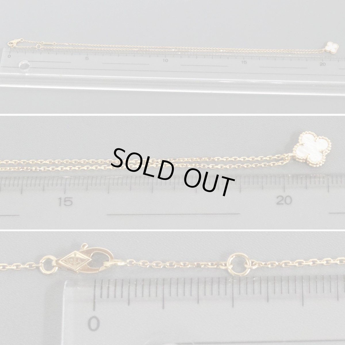 画像7: ヴァンクリーフ&アーペル スウィートアルハンブラネックレス マザーオブパール 750YG 2.9g(VCARF69100) (7)