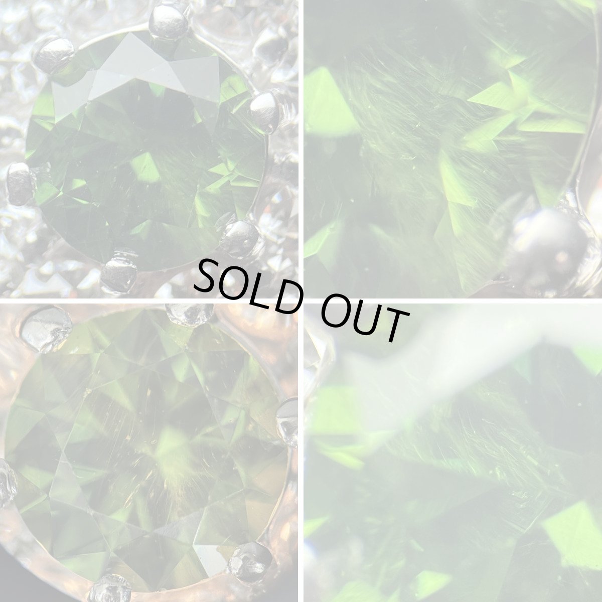 画像4: Pt900/Pt850デマントイドガーネットダイヤモンドペンダント DG0.64 D0.66 5.2g 40cm 鑑別書 (4)