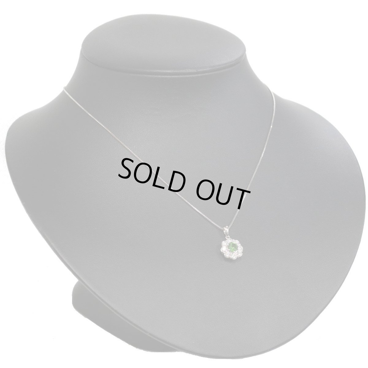 画像6: Pt900/Pt850デマントイドガーネットダイヤモンドペンダント DG0.64 D0.66 5.2g 40cm 鑑別書 (6)