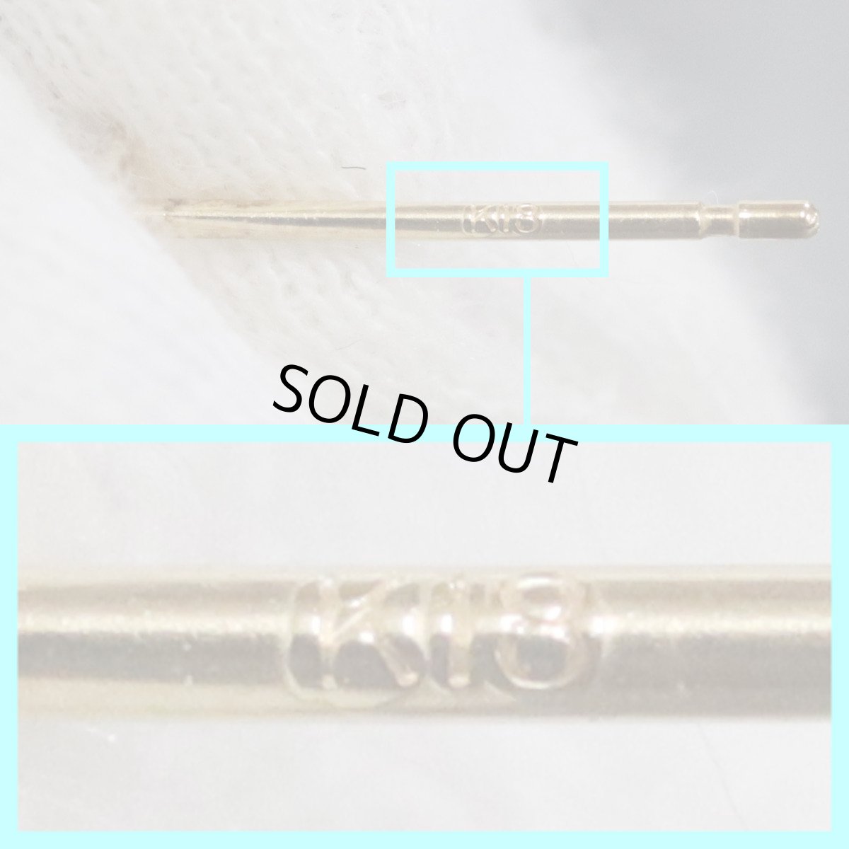 画像5: K18シトリンパール琥珀ピアス 4.6g (5)