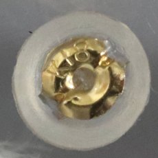 画像6: K18シトリンパール琥珀ピアス 4.6g (6)