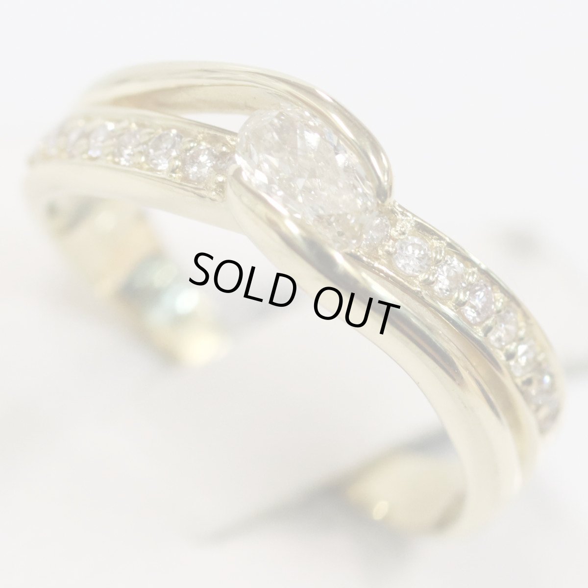 画像4: K18ダイヤモンドリング D0.25 D0.15 3.5g #10 (4)